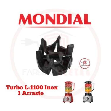 Imagem de Arrastador Acoplamento do Copo Liquidificador Mondial L1100 Turbo
