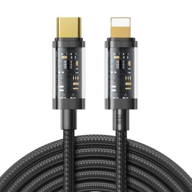 Imagem de Cabo Carregador Lightning Para Usb C 20W 2m Preto Joyroom