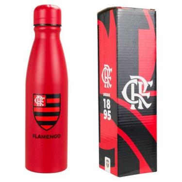 Imagem de Garrafa Redonda Alumínio 600Ml - Flamengo - Mileno