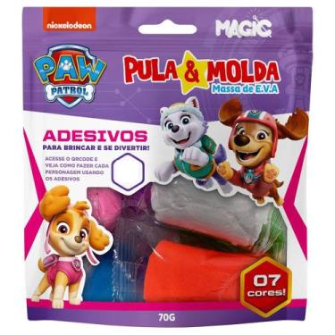 Imagem de Massinha Modelar Patrulha Canina Pula E Molda Com Adesivos Meninas - M