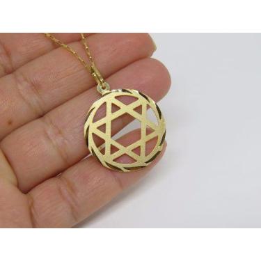 Imagem de Pingente Estrela De Davi Grande 2.6cm Em Ouro Maciço 18k 750 - DR Joia