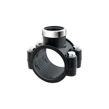 Imagem de Colar De Tomada PP Com Reforço 63mm 1" Fêmea - Aquaplastic
