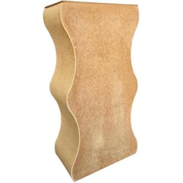 Imagem de Cubo Orgânico para Decoração de Festas Fiorella P Mdf Cru - FRZMDF