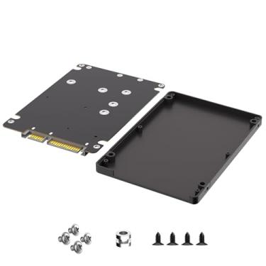 Imagem de KAGAUOAS Chave B 2 em 1 M.2 NGFF e SSD mSATA para adaptador SATA3 com interruptor, capa de 7 mm