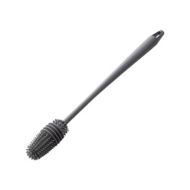 Imagem de Escova Silicone Lavar Garrafa Mamadeira Copo - Clink, Cinza