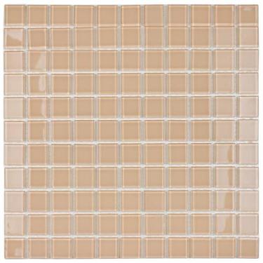 Imagem de Pastilha de Vidro K2507 - CRISTAL LISA BEGE 30x30cm - Glass Mosaic