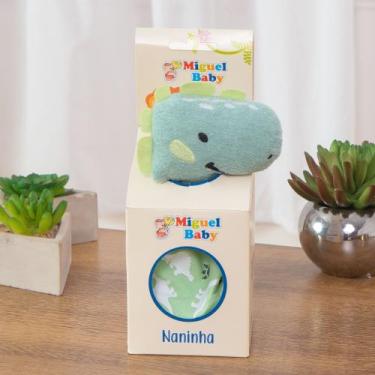 Imagem de Naninha Bebê Safari Bichinhos Fofos de Pelúcia Com Prendedor de Chupet