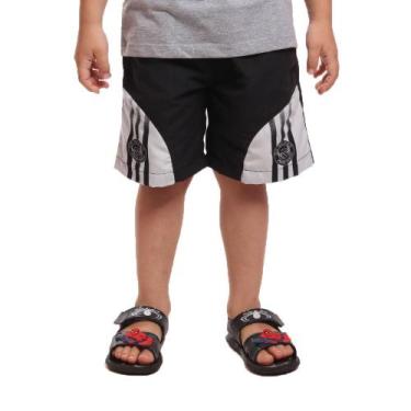 Imagem de Bermuda Tactel OX SILVER Infantil Com Bolsos, Menino, 4, Preto
