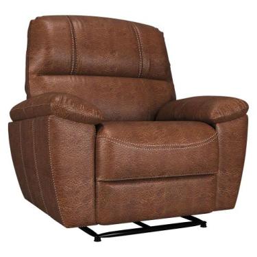 Imagem de Poltrona do Papai Reclinável Elétrica Armênia Power Touch Couro Mel G4