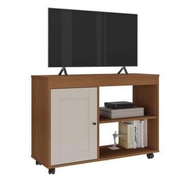 Imagem de Rack Para Tv Até 42" Sampa Cinamomo/off White Artely Cinamomo/off White