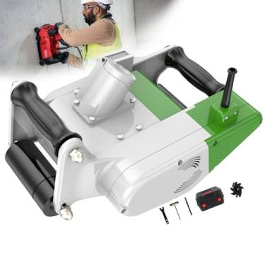 Imagem de 星姿 Caçador de parede elétrico, máquina de corte de parede de concreto de 6,5 kg, altura do rolo frontal ajustável, com dente de serra de 25 mm, com cabo de extensão de 5 m, para barras de