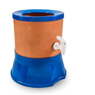 Imagem de Filtro de Agua Suporte Para Galão Com Cuba de Barro Cêramica Base Plástico Polipropileno (AZUL ROYAL)