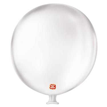 Imagem de Balão de Festa Látex Gigante 3 pés - 91cm - Transparente - 1 unidade -