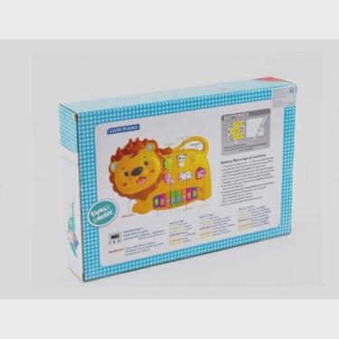 Imagem de Piano Infantil Teclado Leão Com Sons De Bicho Animal. - toys king