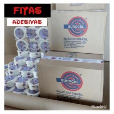 Imagem de Fita Crepe Branca 36mm X 50mt - Caixa Com 24 Unidades - Eurocel