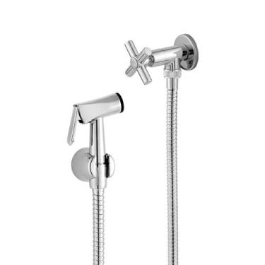 Imagem de Ducha Higiênica Banheiro Metal 1/4 de Volta Mang. 1,20m Acabamento C31