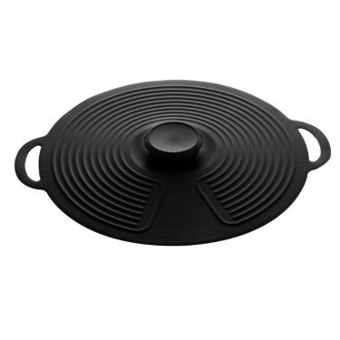Imagem de Tampa de Silicone para Panela 23cm Preta 4906 - Lyor