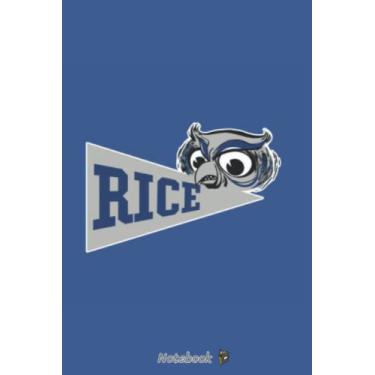 Imagem de Vintạge Pennànt Rice Máscot T52410 Notebook: 6x9 120 Pages, Planner, Lined College Ruled Paper, Matte Finish Cover, Diary, Journal