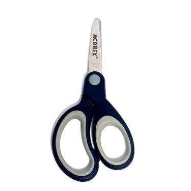 Imagem de Tesoura Escolar Acrilex Modelo Anatômico Bicolor ref.22517