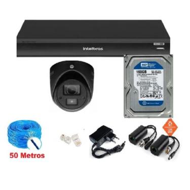 Imagem de Kit Intelbras Full Hd Dvr 04ch + 01 Câmeras C/ Áudio + Acessórios