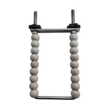 Imagem de Ioensy Papagaios suporte gaiola acessório, exercício de escalada indoor treinamento pássaro poleiro suporte gaiola brinquedo para pequeno canário arara