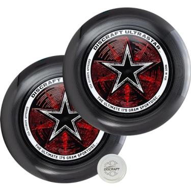 Imagem de Discraft Ultrastar Sportdisc 175 g Stock Ultimate Frisbee Sport Flying Disc Preto
