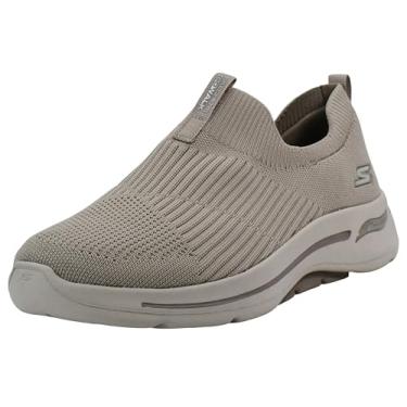 Imagem de Skechers Tênis feminino Go Walk Arch Fit Iconic, Cinzento-acastan, 6 Wide