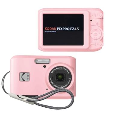 Imagem de Tedubax Capa para Kodak PIXPRO FZ45, capa de silicone macio para Kodak PIXPRO FZ45 - Capa protetora leve antiarranhões - Rosa