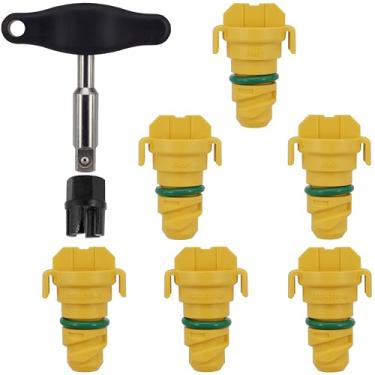 Imagem de Pacote com 8 plugues de drenagem de óleo para Ford F-150 F150 Mustang Bronco Edge Explorer Lincoln Aviator MKZ KX6Z-6730-B FT4Z-6730-A BC3Z-6730-A BC3Z-6730-B KX6Z6730B BC3Z6730A com ferramenta de