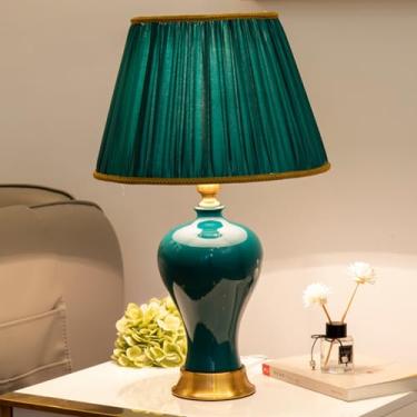 Imagem de Lâmpada De Mesa De Cerâmica Contemporânea LED Arte De Luxo Sala De Estar Villa Hotel Quarto De Estudo Cama Mesa Luz (Estilo 11)