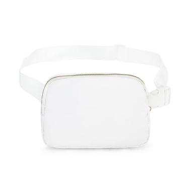 Imagem de Bolsa para cinto Beeps and Bells, grande, em todos os lugares, pochete para mulheres e homens, pochete branca