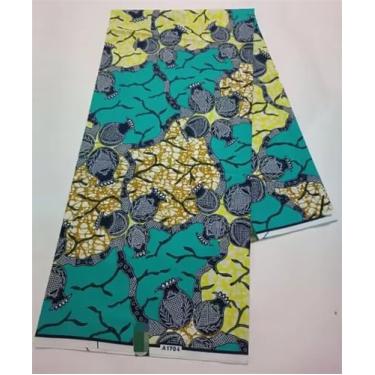 Imagem de Tecido Africano Cera Real Estampa Dourada Soft Pagne Ankara Material de Algodão Prata Nigeriana Gana para Festa de Casamento Vestido para Costurar (conforme a imagem-23)