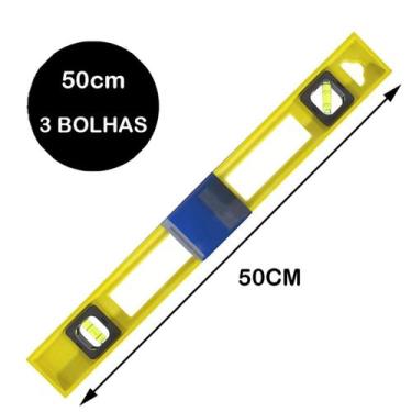 Imagem de Nível 3 bolhas 50cm com Marcações - PEN TECH