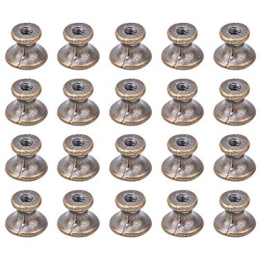 Imagem de 20 Conjunto Mini Cabeça de Cogumelo Lidar Com Mamilo Prego Pequena Gaveta Armário Caixas de Jóias Puxa Botões Ferramenta Rebite