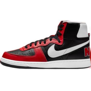 Imagem de Nike Tênis masculino Terminator High (FN4442-300, Black Forest/DEL SOL/White), Preto/vermelho universitário/branco, 43