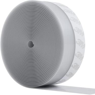 Imagem de Home Intuition 33 Pés Tira de Vedação de Silicone Autoadesiva para Portas de Janelas, Portas, Portas de Chuveiro de Vidro, Tira de Vedação para Porta de Correr, Rolo de Fita de Ved(35 Mm X 33', Claro)
