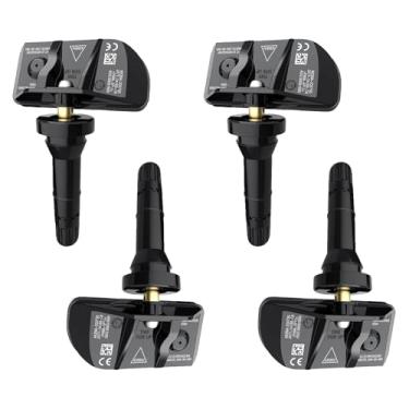 Imagem de JWEELY Sensor TPMS pacote com 4, sistema de monitor de pressão de pneu de 433 MHZ para Chevrolet Suburban Tahoe para GMC Yukon Cadillac Escalade 2021 2022 2023 peça de substituição 13533166, 13542523