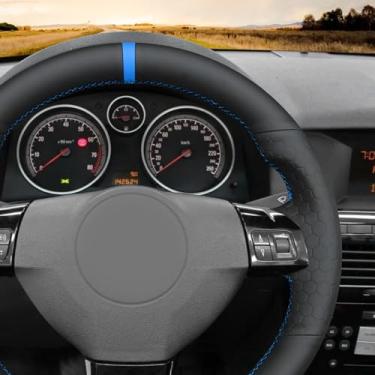 Imagem de MEWANT Capa de volante com costura DIY para Opel Astra (H) 2004-2009 / Zaflra (B) 2005-2014 / Signum 2005-2009 / Vectra (C) 2005-2009