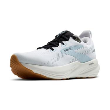Imagem de Brooks Tênis de corrida masculino Glycerin 22 Neutral, Branco brilhante/céu de inverno/preto, 41