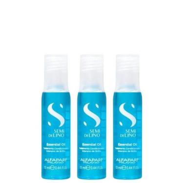 Imagem de Kit com 3 Ampolas Alfaparf Sublime Essential Oil Semi di Lino 13ml