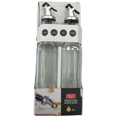 Imagem de Conjunto Galheteiros 2 Peças em Vidro 250ml 2450519 - Quanhe