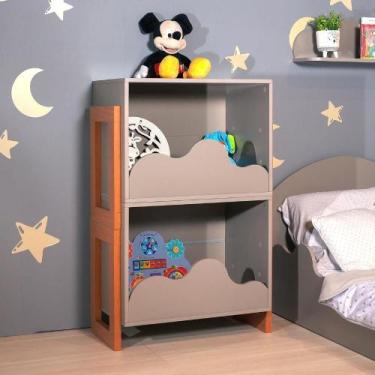 Imagem de Estante para Quarto Infantil Nuvem 65,3cm x 100 cm 100% MDF - GenialFl