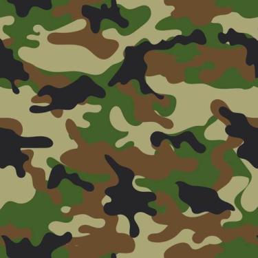 Imagem de Papel de Parede Decorativo Temático Camuflagem Exército 3,0m - NoBrand