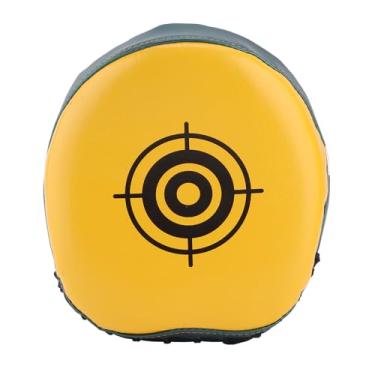 Imagem de Luvas de perfuração com foco curvo de boxe, almofadas de luvas de boxe, almofadas de alvo de boxe para kickboxing (Yellow)