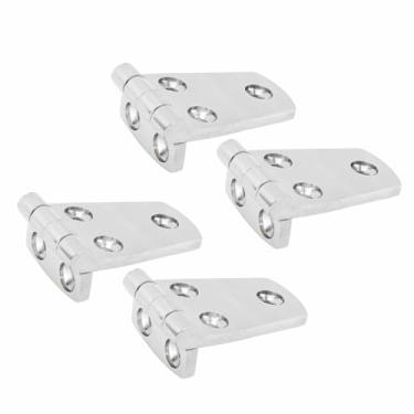 Imagem de Dobradiça de aço inoxidável resistente à prova de escotilha marítima para iate, dobradiça de barco com 4 peças (76 mm x 38 mm)