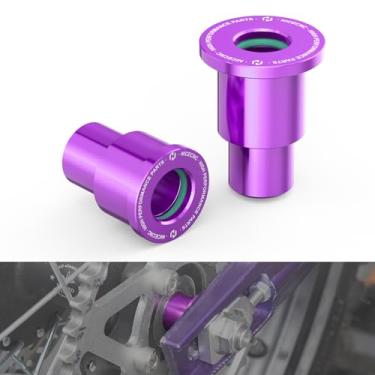 Imagem de NICECNC Espaçador de tubo de rolamento do cubo da roda traseira roxo compatível com Segway X160 X260, compatível com surron light bee X/S/ L1E, consulte o ajuste