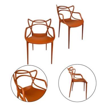 Imagem de Kit 2 Cadeiras Allegra p/ Varanda Escritório Lazer Comércio - Simple D