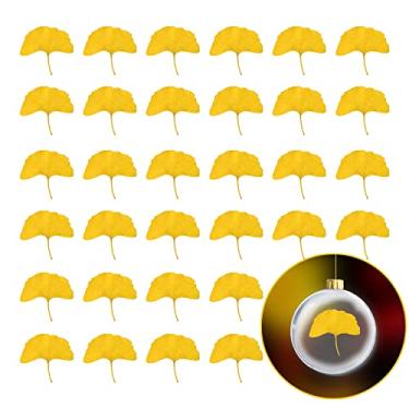 Imagem de VYNYJOAN Dried Ginkgo Leaves Yellow Dry Pressed Ginkgo Leaf for Resin Jewelry Scrapbooking Gift Card Art Crafts Wedding Table Decor