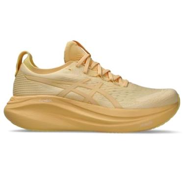 Imagem de Asics Tênis de corrida masculino Gel-Nimbus 27, Lite-show/laranja claro, 42