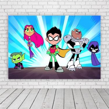 Imagem de Painel Retangular Jovens Titãs 1,5X1,0M Lona Fosca